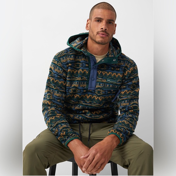 Columbia Helvetia Jacket Half Snap Fleece Sherpa Aztec Pullover XL - Picture 1 of 9